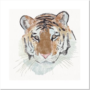 Watercolor Tiger Posters and Art